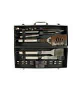 BBQ Grill 16-Pc Set Tool Kit Stainless Steel Tools in Aluminum Hard Case... - €17,41 EUR