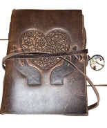 Leather Bound Journal Spell Book Diary Notepad  W/ Page Marker Tie Closu... - £15.67 GBP