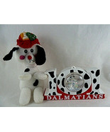 101 Dalmatians Snow Dome Globe Ornament + Felt handcrafted firedog Chris... - £6.95 GBP