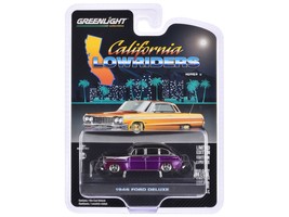 1946 Ford Fordor Super Deluxe Dark Purple Metallic and Black &quot;California... - $36.49