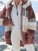 At for women oversize long teddy bear coat warm thickening fleece faux fur coats winter thumb200