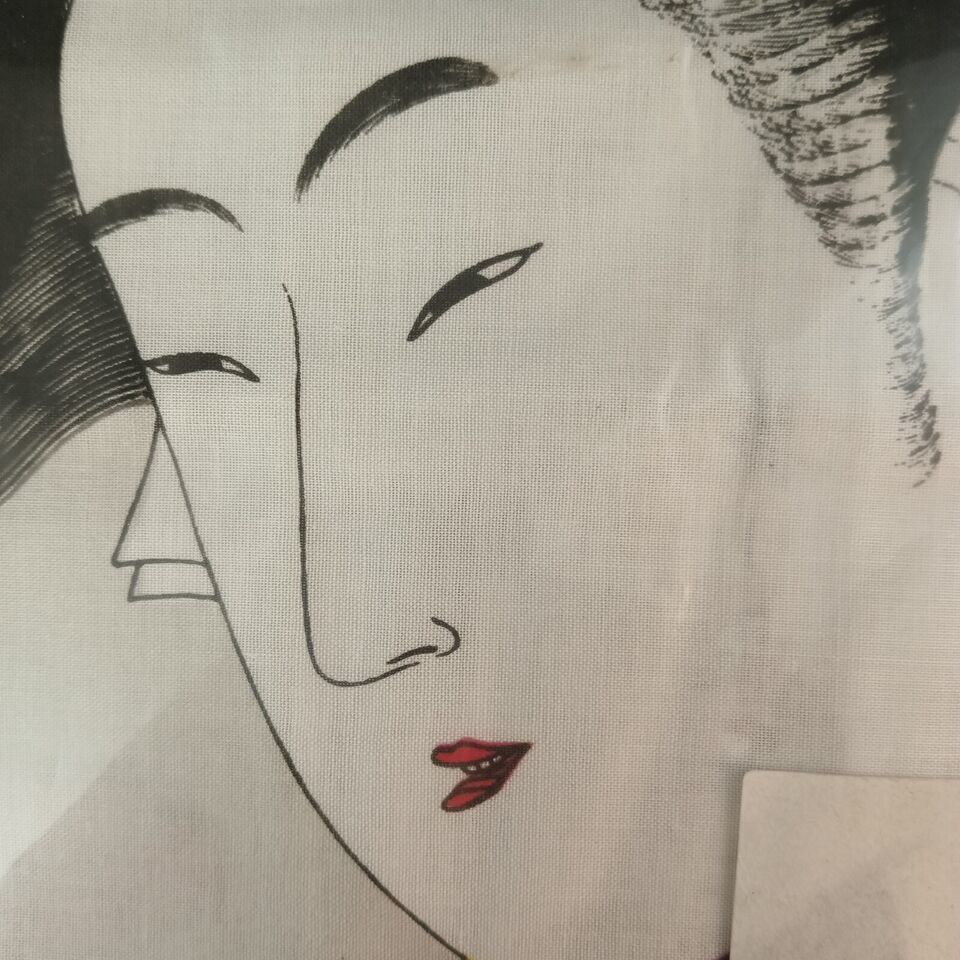 Vintage Handkerchief Ukiyoe #2 From Japan, New In Package, Suitable For Framing Item image 3