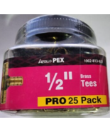 Apollo 1/2 in. Brass PEX-B Barb Tee Pro Pack (25 Pack) Model # APXT1225JR - $53.45