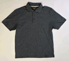 Left Coast Tee Polo Shirt Men's Large Gray Short Sleeve 100% Cotton Soft - $29.07