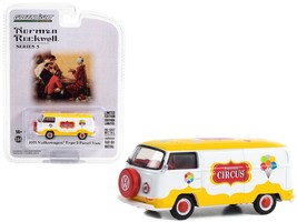 1971 Volkswagen Type 2 Panel Van Yellow and White with Red Interior &quot;Per... - $36.49