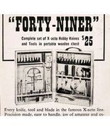 1949 X-acto Knives Forty Niner Set Advertisement Craft Hobby Supplies E8Q - $365.23 MXN