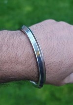 Sikh kara stainless steel singh kaur collar kada punjabi edge bangle ee4... - £1.54 GBP+