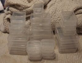 LJY 28 Pieces Mixed Sizes Rectangular Empty Mini Plastic Storage Containers - $23.76