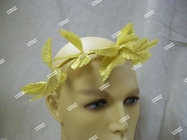 Gold Roman Laurel Leaf Headband Halo Adam Eve Fairy Greek God Goddess An... - $9.95
