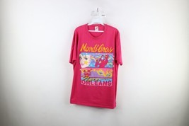 Vtg 90s Streetwear Mens XL Faded Spell Out Mardi Gras New Orleans T-Shirt USA - £31.11 GBP