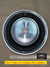 Oem 74 Cadillac Deville 15&quot; Turbine Hubcap Wheel Cover W/CREST Emblem #003 (One) - £63.30 GBP