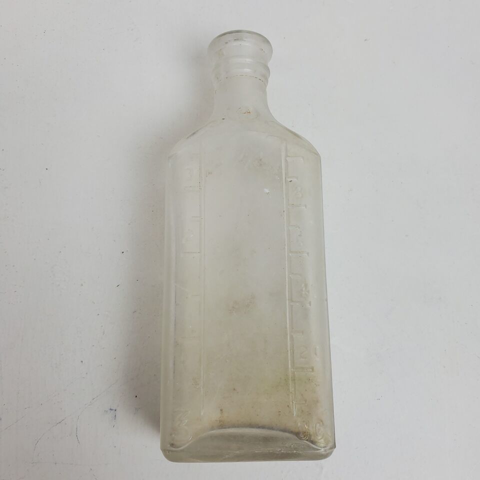 Vintage Illinois Clear Apothecary Chemist Medicine Glass Bottle Jar 5.5 ... - $11.35