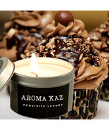 Creamy Chocolate Cupcakes Scented Tin Candles Hand Poured Vegan Friendly... - $284.64 MXN+