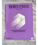 Born Free by Don Black And John Barry Screen Gems EMI Music 1966 SC Vtg - £7.25 GBP