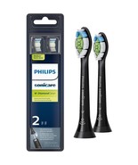 Philips Sonicare Genuine W DiamondClean Toothbrush Heads Set of 2 Black - £24.00 GBP
