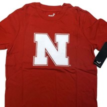 NCAA Nebraska Cornhuskers Youth Boys Team Logo Short Sleeve T-Shirt Red ... - £8.43 GBP
