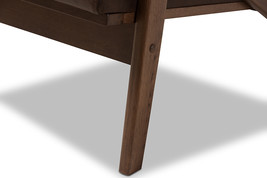 Netherlands Dark Brown Distressed Faux Leather Lounge Chair And Ottoman Set - $10,267.92 MXN