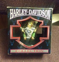 HARLEY DAVIDSON CAVANAGH CHRISTMAS ORNAMENT ELF W/TWIN MOTOR &amp; WRENCH - $18.76