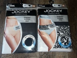Jockey Essentials ~ 4-Pack Womens Slimming Seamless Briefs (B) ~ 3XL - £20.65 GBP