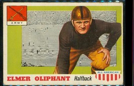 Vintage Football Card 1955 Topps All American #45 Elmer Oliphant Army Halfback - £10.05 GBP