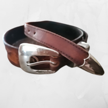 Appaloosa Trading Company Genuine Leather Belt Horses Conchos Size 28 image 3