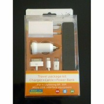 Complete 4pc Charging Kit for Apple, HTC, Samsung and Android Smartphone... - £19.73 GBP