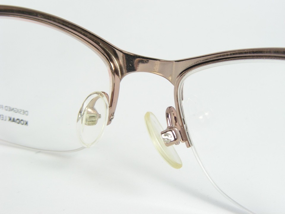 K+ Designed for KODAK LENS F 3B3 CHA CHAMPAGNE ROSE EYEGLASSES FRAME 53-17-140mm Item image 9