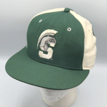 Vintage New Era Michigan State Spartans Wool Fitted Baseball Hat 7 1/4 U... - $24.74