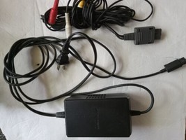 Nintendo GameCube Power Supply AC Adapter + AV Cable Bundle Official OEM Tested - £19.90 GBP