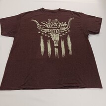 Sturgis 80th Anniversary 2020 Motorcycle Rally Men's Graphic T-Shirt Chest 44" image 9