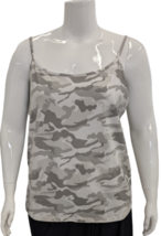 George Plus Women&#39;s Sleeveless White Camo Tank Top 3X New - £5.98 GBP