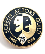 Screen Actors Guild SAG 75 Years 1933 2008  Pin Tie Tack Comedy Tragedy Masks - $36.23 CAD