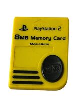 Official Genuine OEM Sony PlayStation 2 PS2 Memory Card Yellow 8MB - $11.08