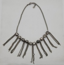 Simply Vera Vera Wang Industrial Abstract Beaded Tassel Chain Bib Necklace - $24.18