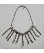 Simply Vera Vera Wang Industrial Abstract Beaded Tassel Chain Bib Necklace - £18.99 GBP