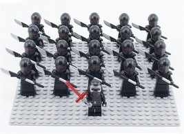 21pcs/set Kylo Ren Leader Army Black Guard Man Star Wars Minifigures Block - £26.36 GBP