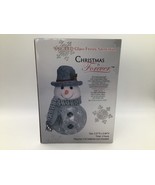 Christmas Is Forever 9.84&quot; LED Glass Frosty Snowman Lighted Decor New Op... - $544.79 MXN