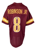 Brian Robinson Jr Washington Signé Bordeaux Football Jersey Bas - $136.10