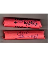 Lincoln Pennies Vintage 2 Rolls of 1961D, 1962D,1968D, &amp; 1969D - $13.65 CAD