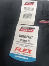 Dickies Industrial Flat Front Relaxed Fit Mens Pants Size 44 X 30 Black ... - £14.17 GBP