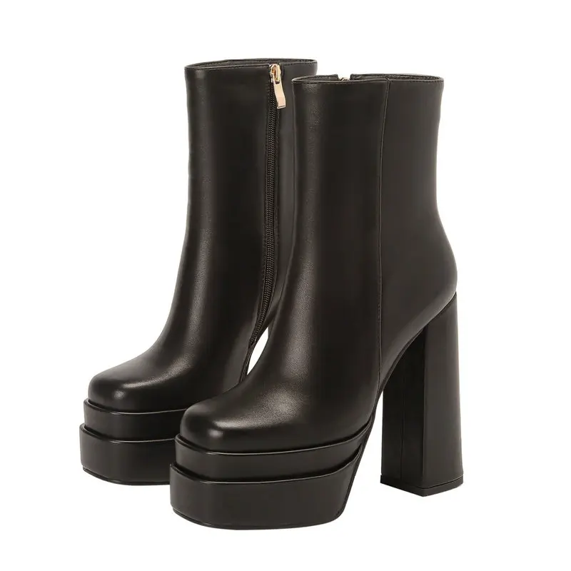 Designer Women  Shoes Autumn  Chelsea Ankle Boots Female Double Layer Platform   - £308.70 GBP