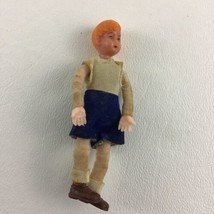 Caco Mini German 3&quot; Doll Figure Dollhouse Red Hair Boy Child Kid Vintage 50s - £13.97 GBP