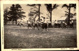 Bayonet Drill Army WWI Postcard Cir. 1917 Postcard -bk37 - £3.11 GBP