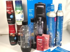 SodaStream Jet Frizzante Acqua Maker Kit Nero Nib Seltzer Lotto See Tutt... - $198.93