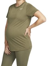 Nike Women&#39;s Dri-FIT Maternity Shirt Medium Olive Green DN1801-222 - $40.00