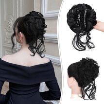 SOFEIYAN Synthetic Messy Bun Hair Piece Claw Clip Wavy Curly Extension - $97.36 MXN SOFEIYAN Synthetic Messy Bun Hair Piece Claw Clip Wavy Curly Extension - $97.36 MXN
