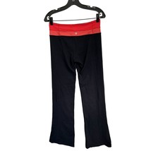 LULULEMON Yoga Pants Black Pink Leggings Strait Cut Size 6 - $462.49 MXN