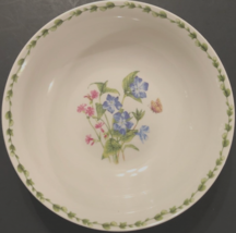 GRACIE Retired Botanic Flower White Vintage Green Butterfly Salad Soup B... - £6.10 GBP