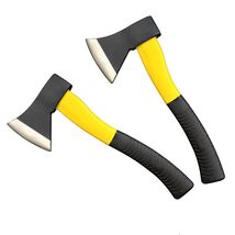 Set of 2 HATCHETS - 14" Heavy Duty Fiberglass Survival Hiking Camping Axes - $23.99