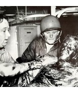 Coast Guard Rescues Seamen From Oil Sea 1945 WW2 Photo Print Military DWHH8 - $761.39 MXN